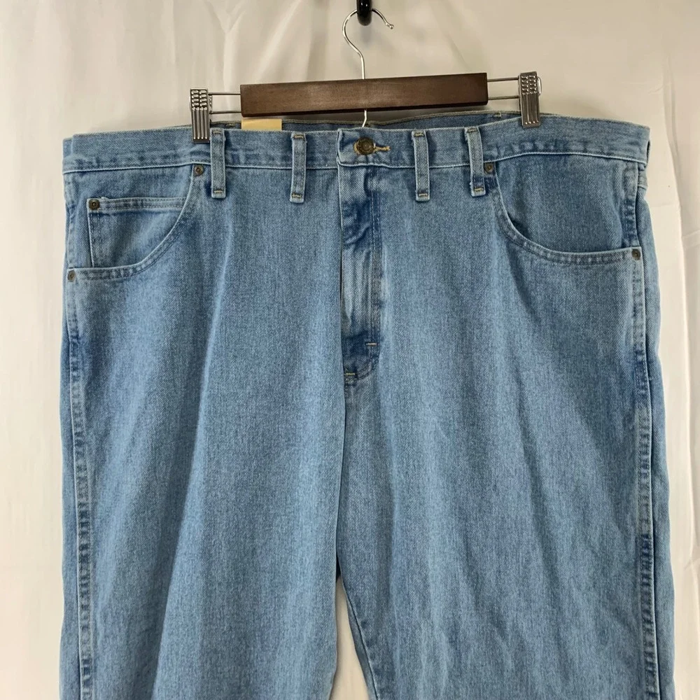 Wrangler Rugged Wear Jeans Mens‎ 44x30 Blue Relaxed Fit NWT